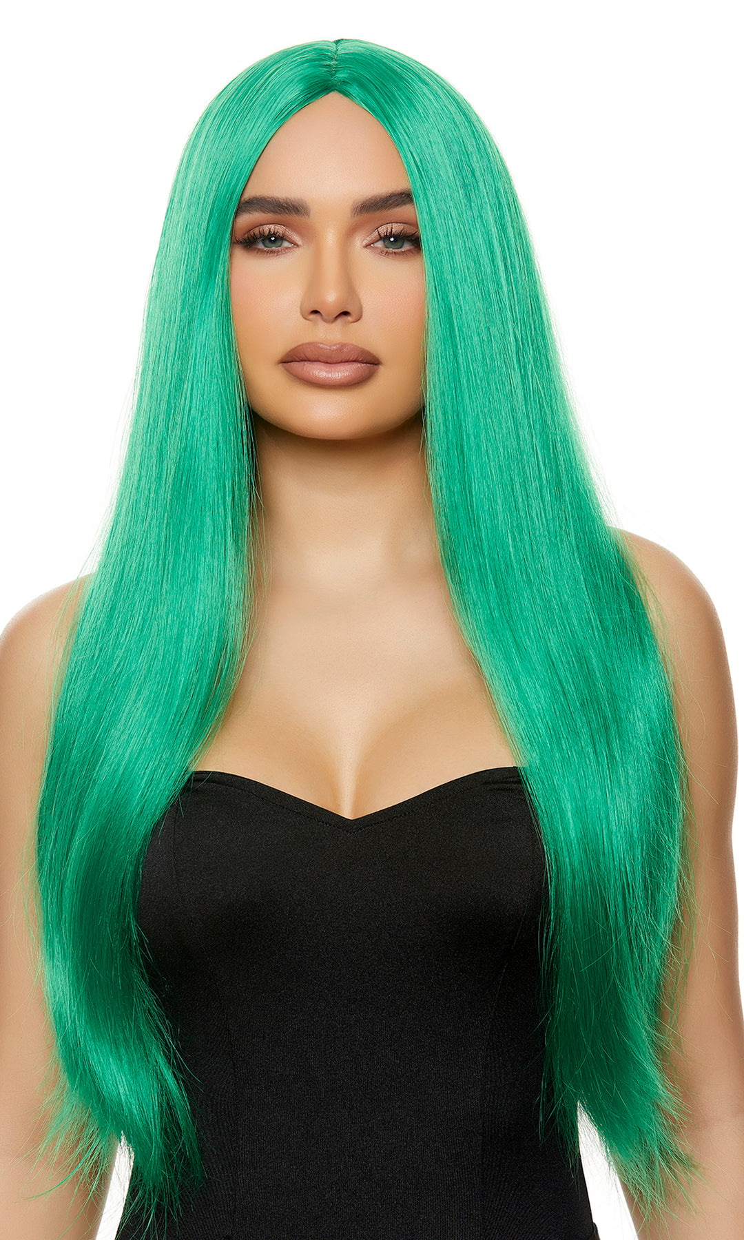 Green Straight Wig