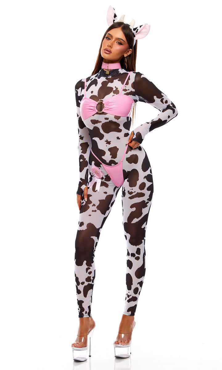 Moo’d Swings 7-Piece Cow Costume Set