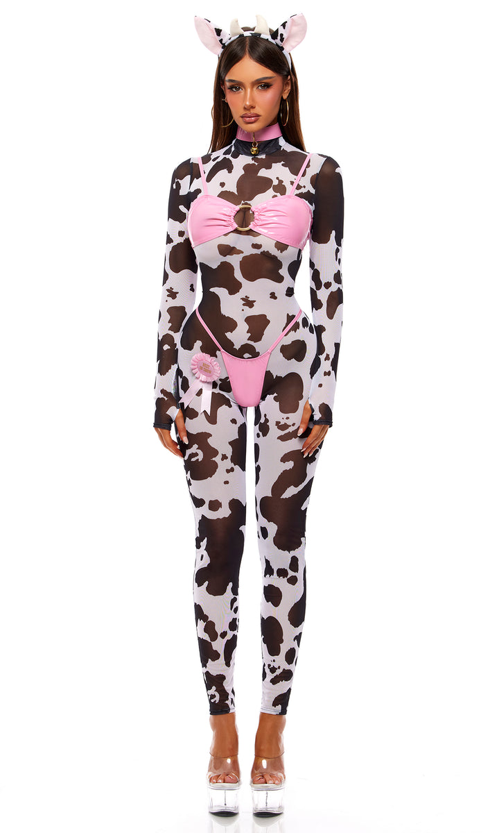 Moo’d Swings 7-Piece Cow Costume Set