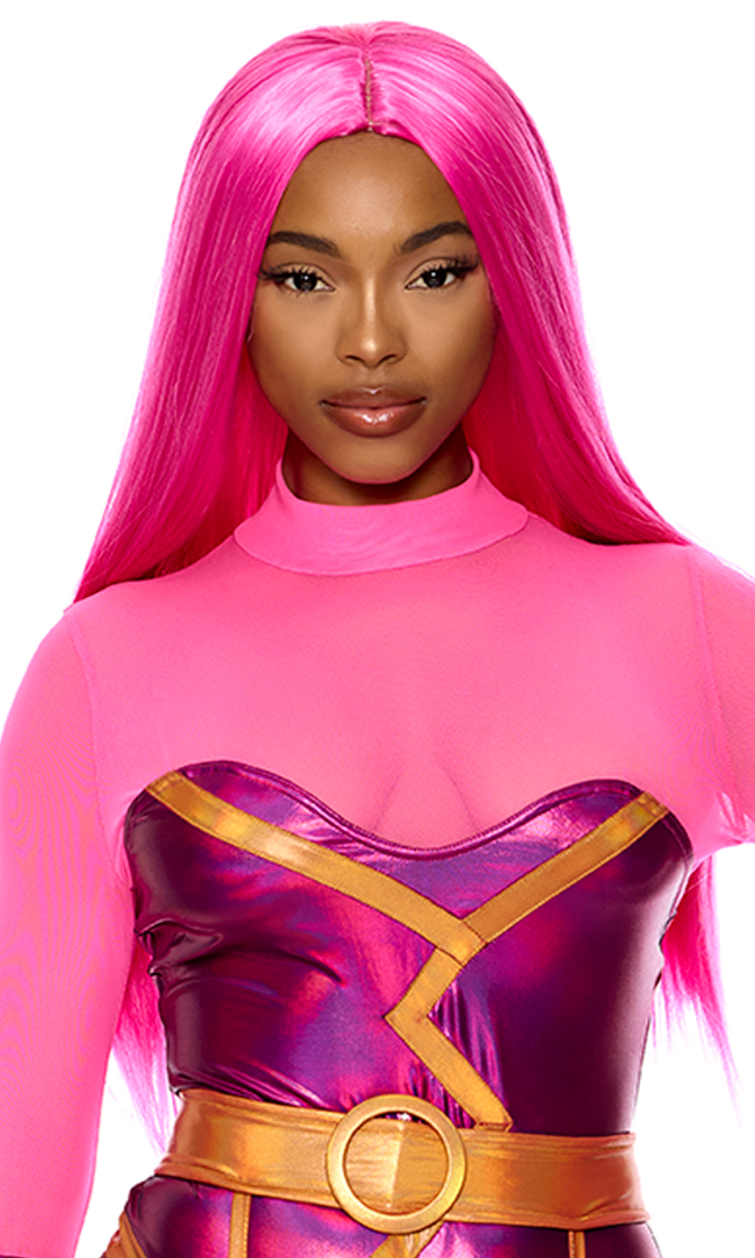 Hot Pink Straight Wig