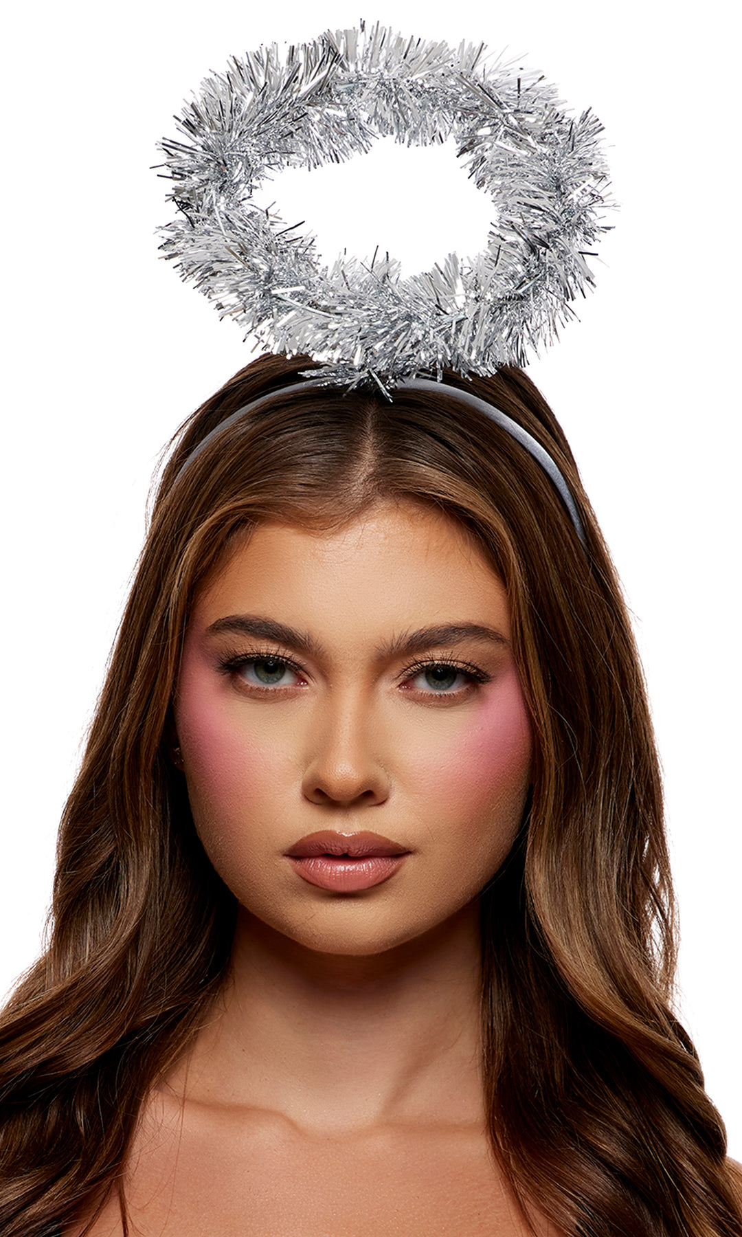 Halo Tinsel Headband - Silver