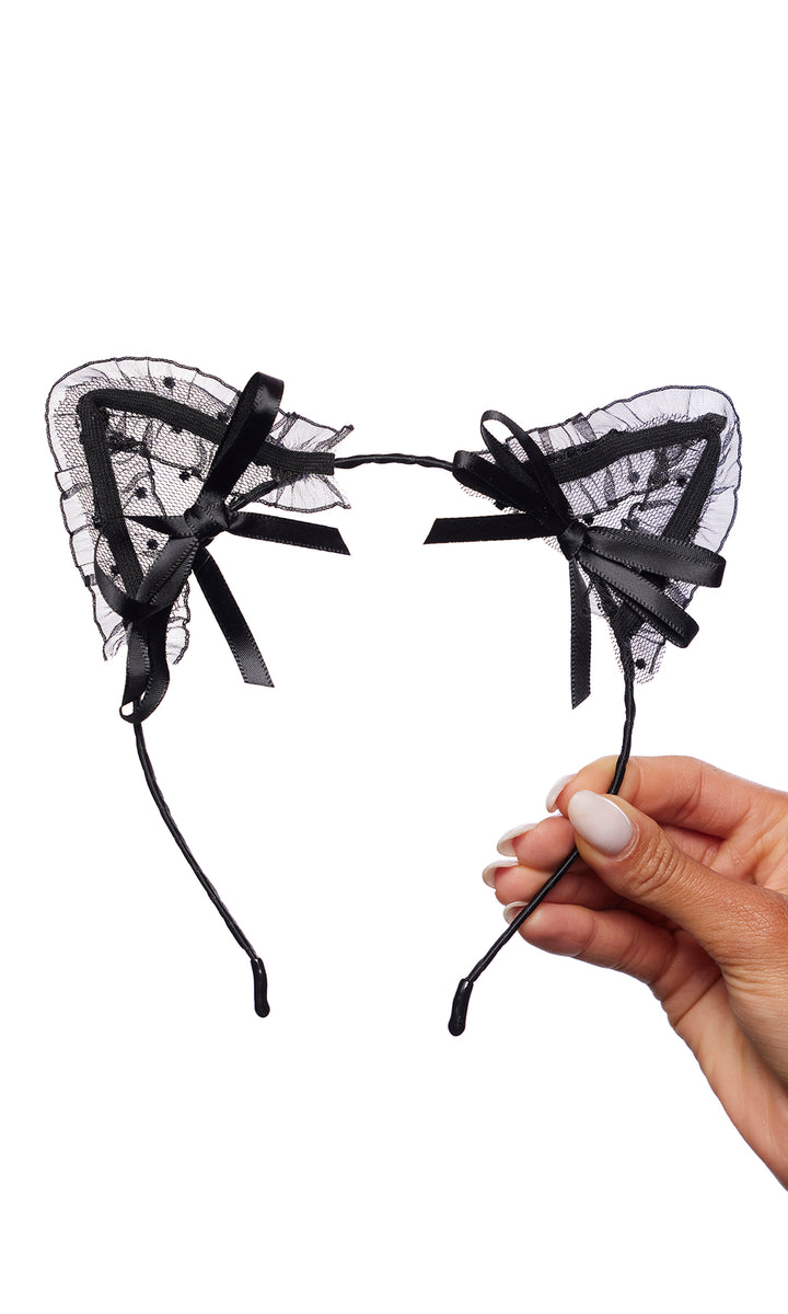 Cat Ear Headband And Choker 2-Piece Accessory Set