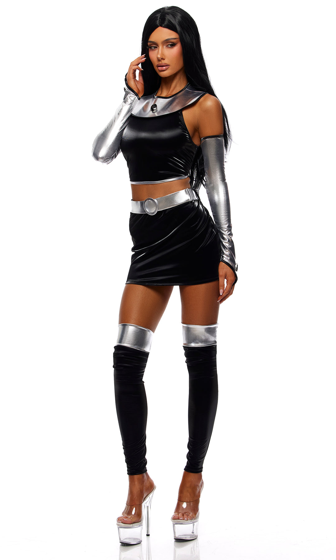 Villain Coded 5-Piece Comic Book Character Costume Set