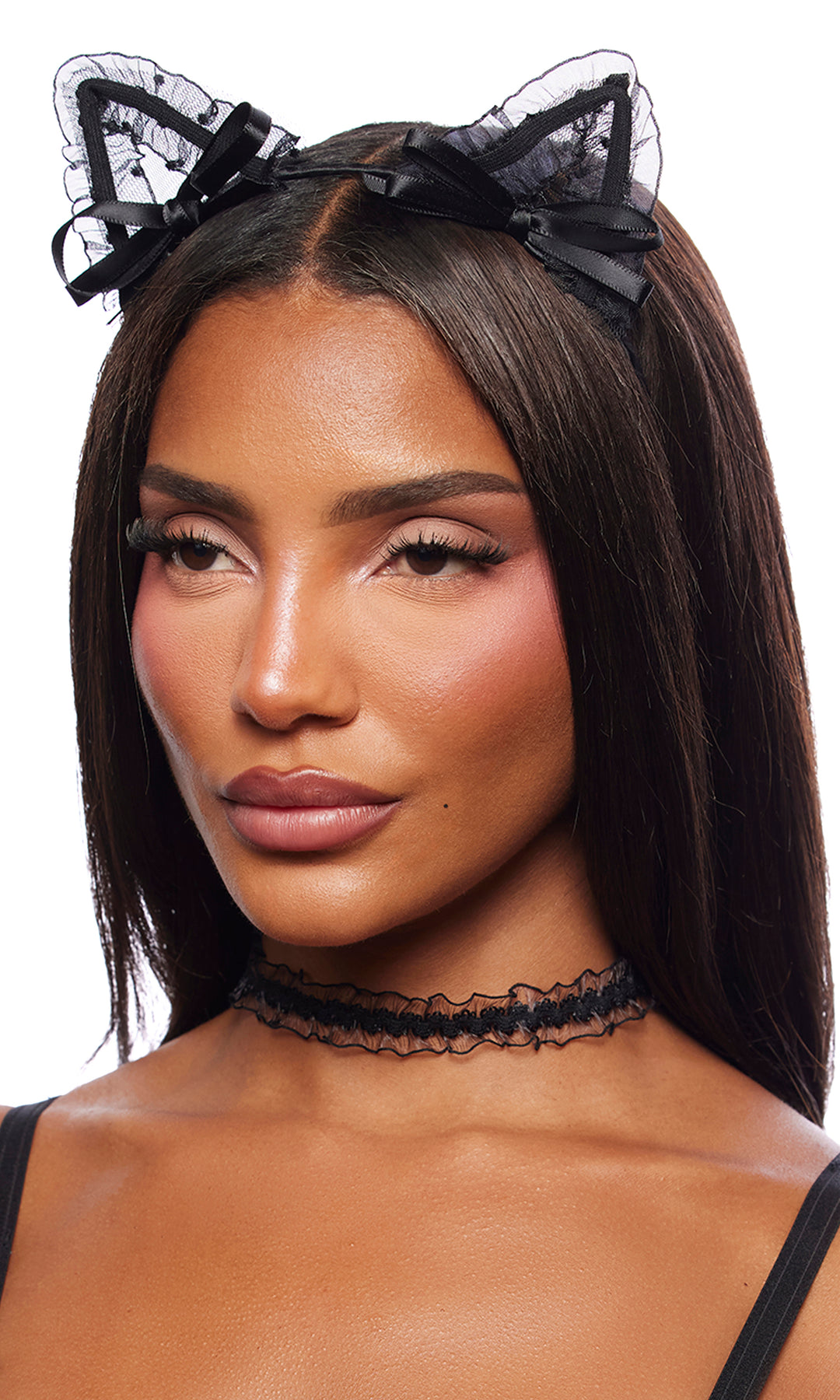 Cat Ear Headband And Choker 2-Piece Accessory Set