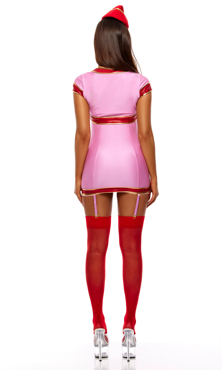 Mile High Club 5-Piece Flight Attendant Costume Set