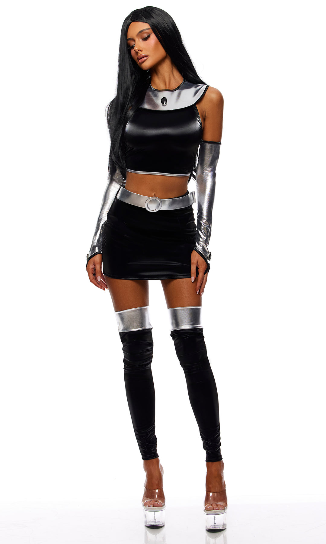 Villain Coded 5-Piece Comic Book Character Costume Set