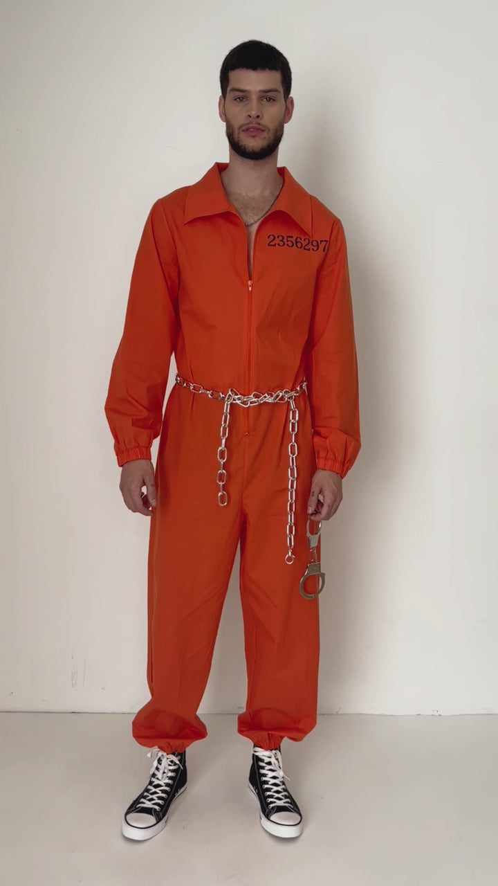 Lock it Down Men's Inmate Costume