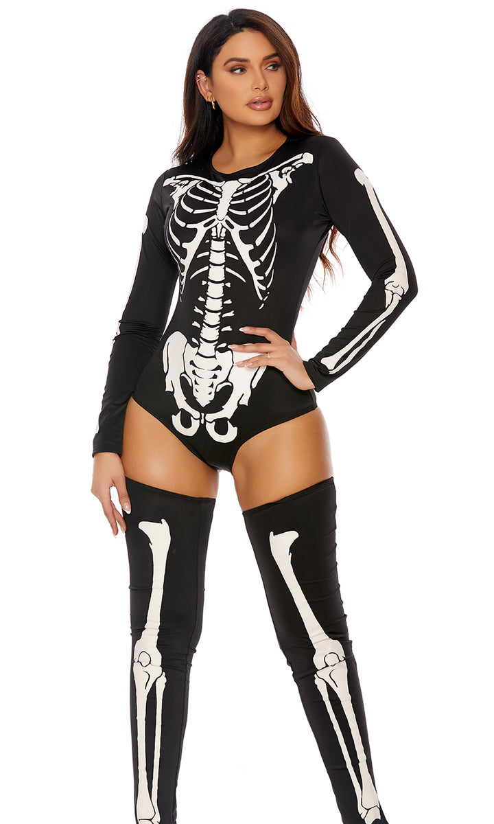 Bad To The Bone Sexy Skeleton Costume